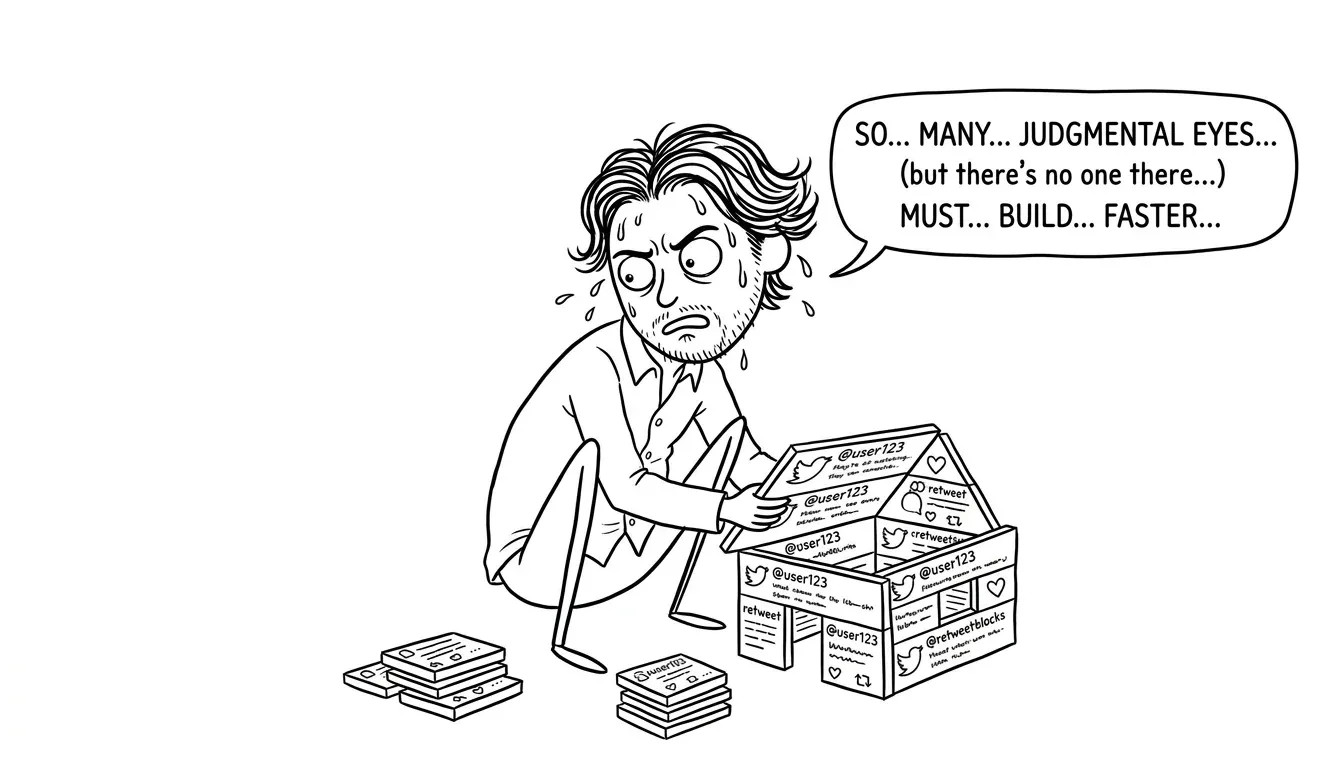 Building in public culture and why it makes breaks feel worse than they are